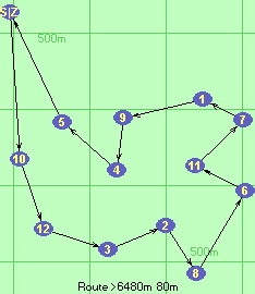 Route >6480m  80m