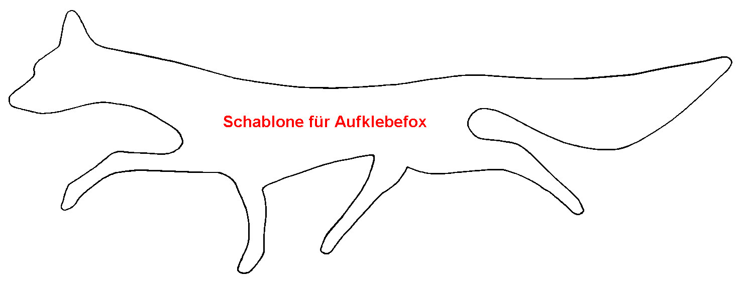 Aufklebefuchs